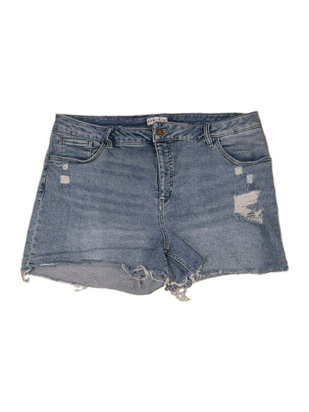River Rat Cutoffs – Handmade Denim Shorts | Upcycled Jeans | Size 18W